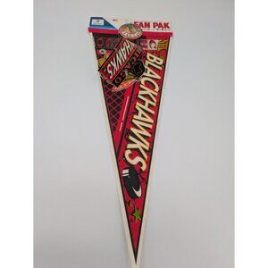 CHICAGO BLACKHAWKS Vintage NHL Pennant Classic Wall Flag WINCRAFT USA